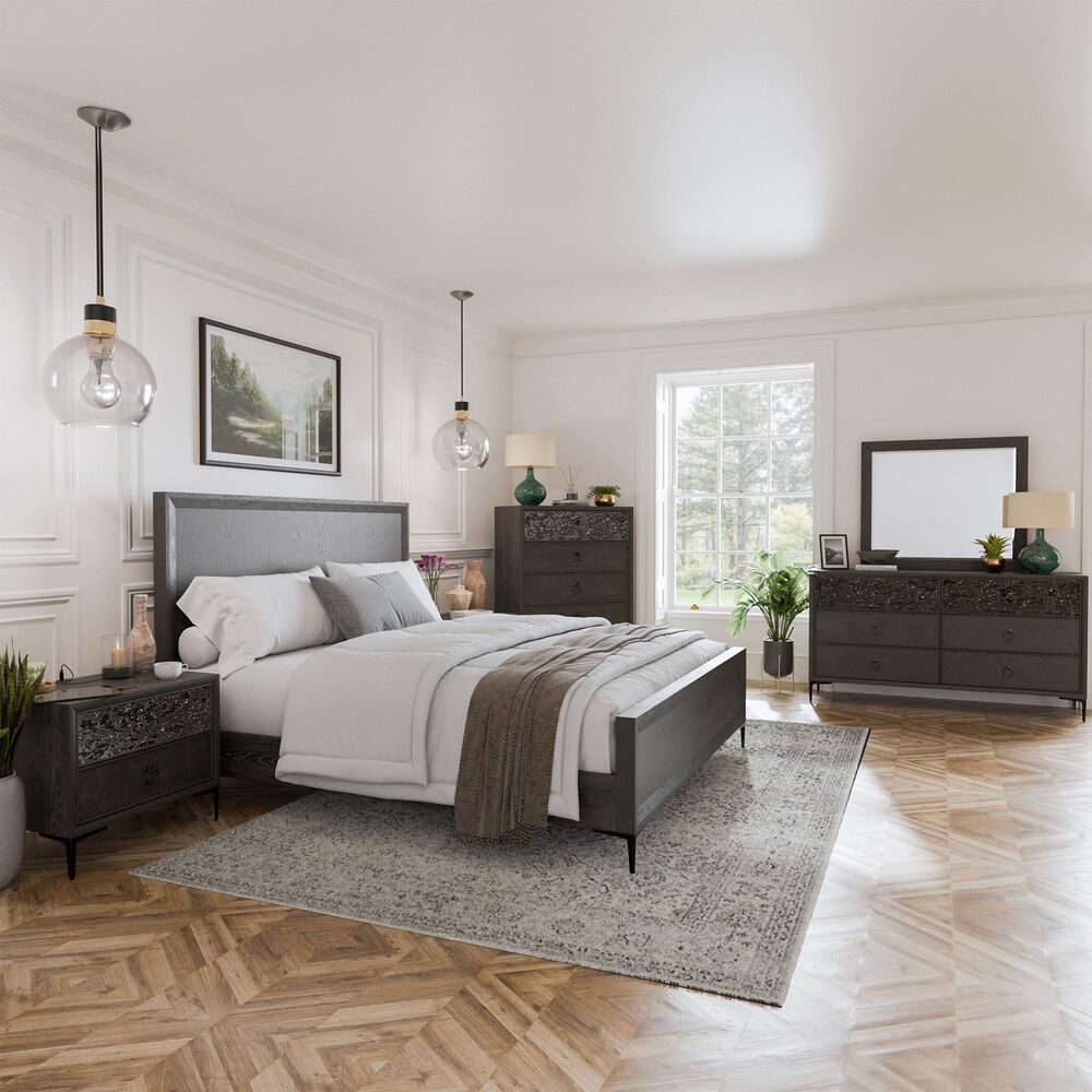 Furniture of America Bashford 6-Piece Queen Bedroom Set in Espresso, , large