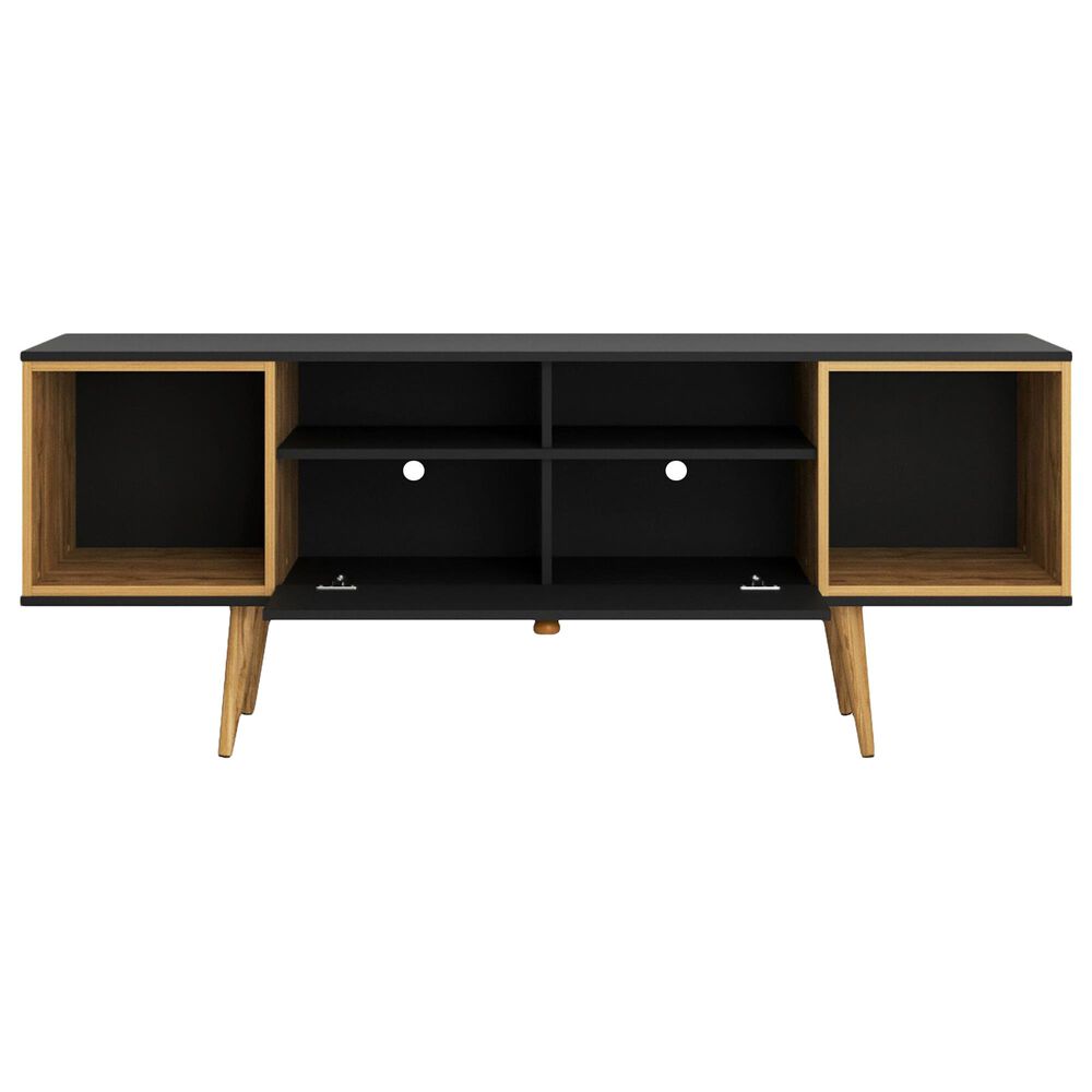 Dayton Theodore 62.99&quot; TV Stand in Black/Cinnamon, , large