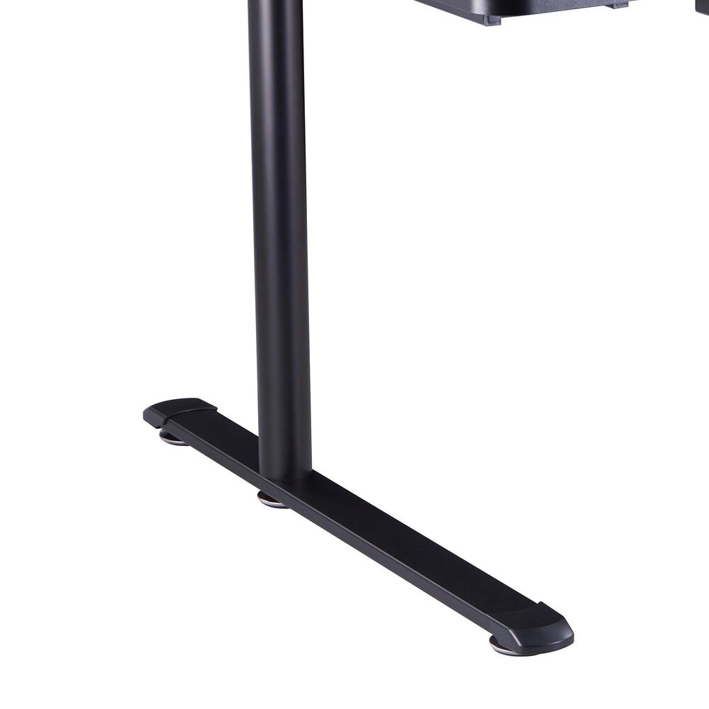 Furniture of America Whitfield Gaming Desk with USB in Black, , large