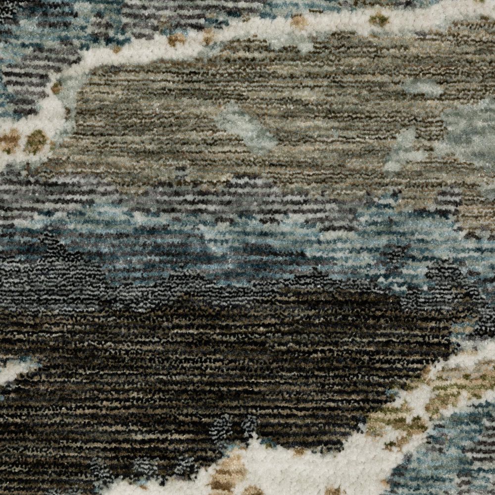 Oriental Weavers Echo Blue and Green 6&#39;7&quot; x 9&#39;6&quot; Area Rug, , large