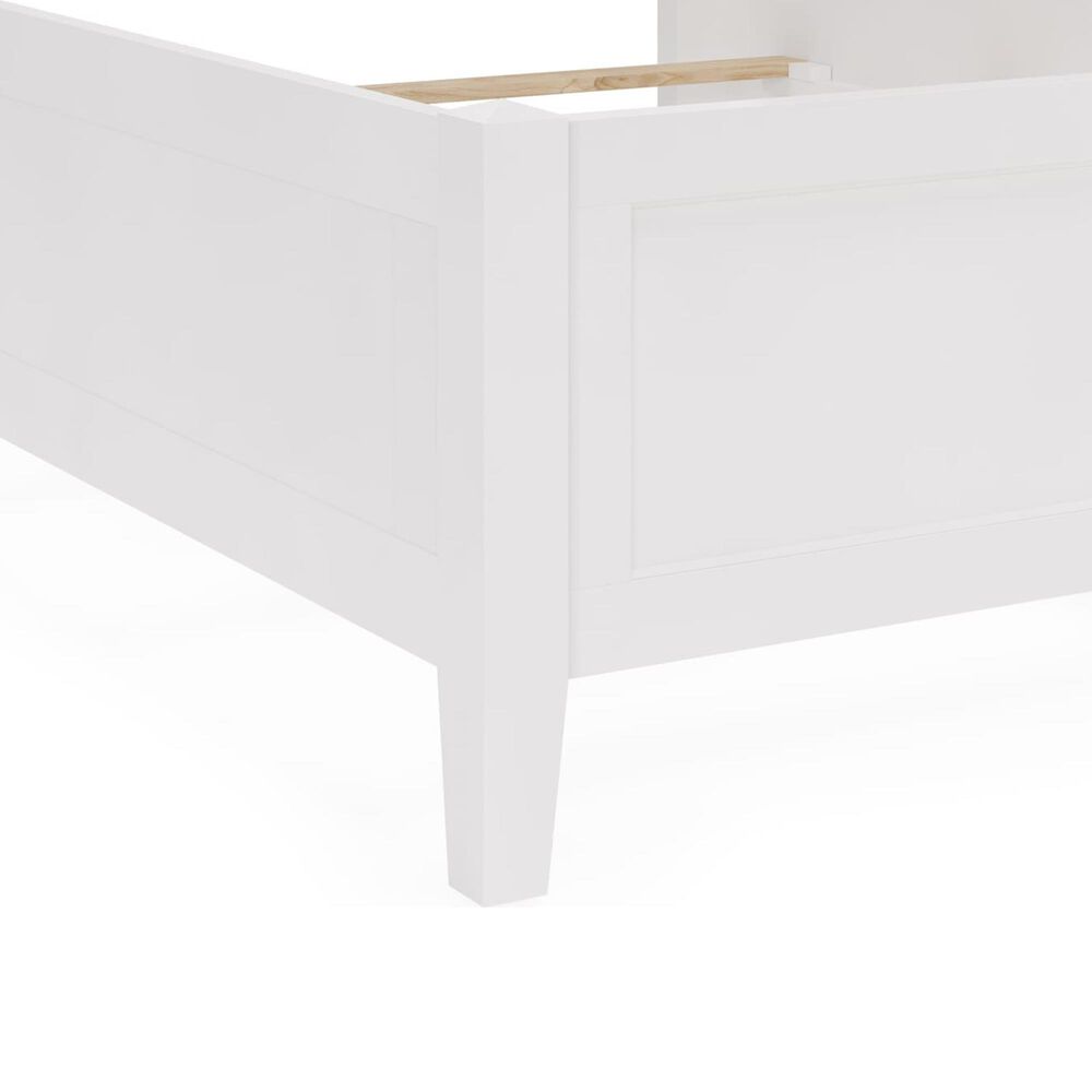 Urban Home Grace Full Three Panel Bed in Snowfall White, , large