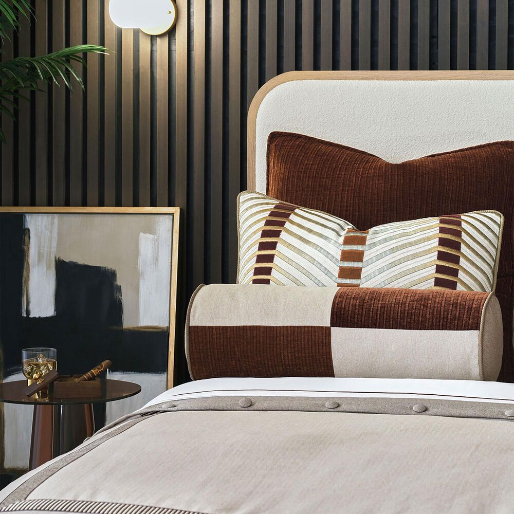 Eastern Accents Rufus King Duvet Cover in Hamish Khaki and Hamish Almond, , large