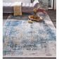 Feizy Cadiz 3890F 13" x 20" Blue and Gray Area Rug, , large