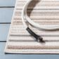 Safavieh Cabana CBN323B 6"7" Square Ivory and Grey Indoor/Outdoor Area Performance Rug, , large