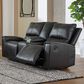 Ashley Glossmore Manual Reclining Loveseat in Black, , large