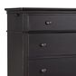 Riva Ridge Oxford 5-Drawer Chest in Black, , large