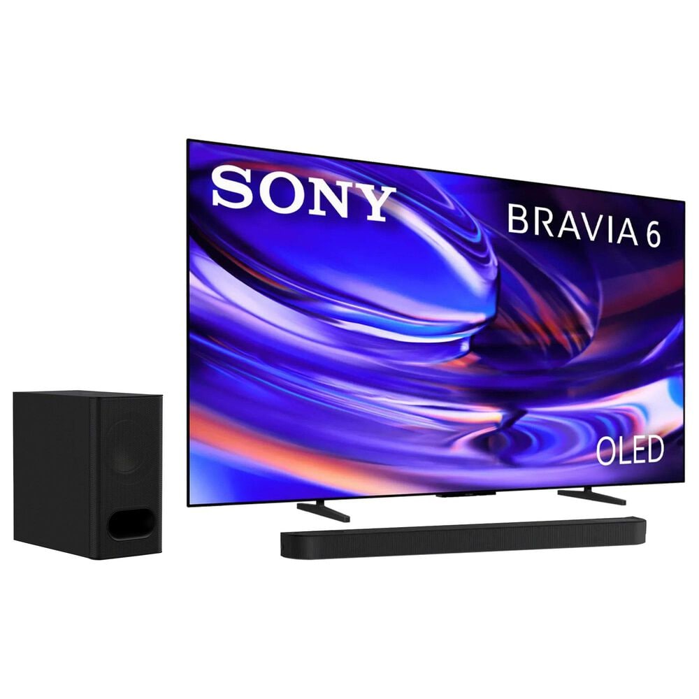 Sony 65" Class Bravia 6 OLED 4K HDR - Smart Google TV with 3.1.2 Channel Theater Bar and Wireless Subwoofer in Black, , large