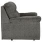 Ashley Bindura Manual Reclining Glider Loveseat in Mineral, , large