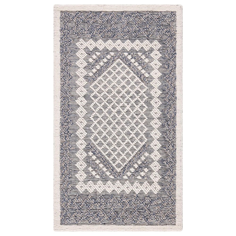 Safavieh Natura 3" x 5" Cream and Navy Area Rug, , large