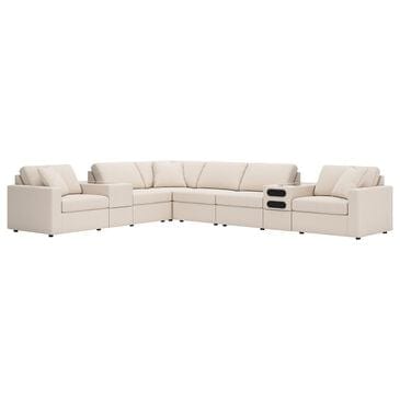 Ashley Modmax 8-Piece Reversible L-Shaped Sectional with Storage and Audio Consoles in Oyster, , large