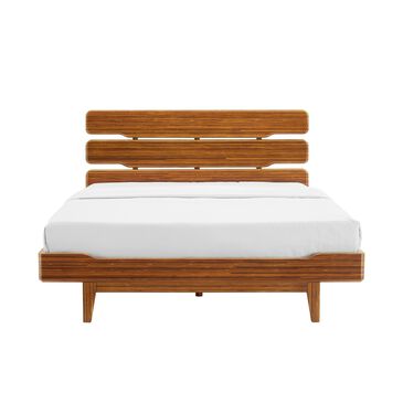 Greenington Currant Queen Platform Bed in Amber, , large