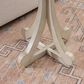 Linden Boulevard Dylan Sculptural Pedestal End Table in White, , large