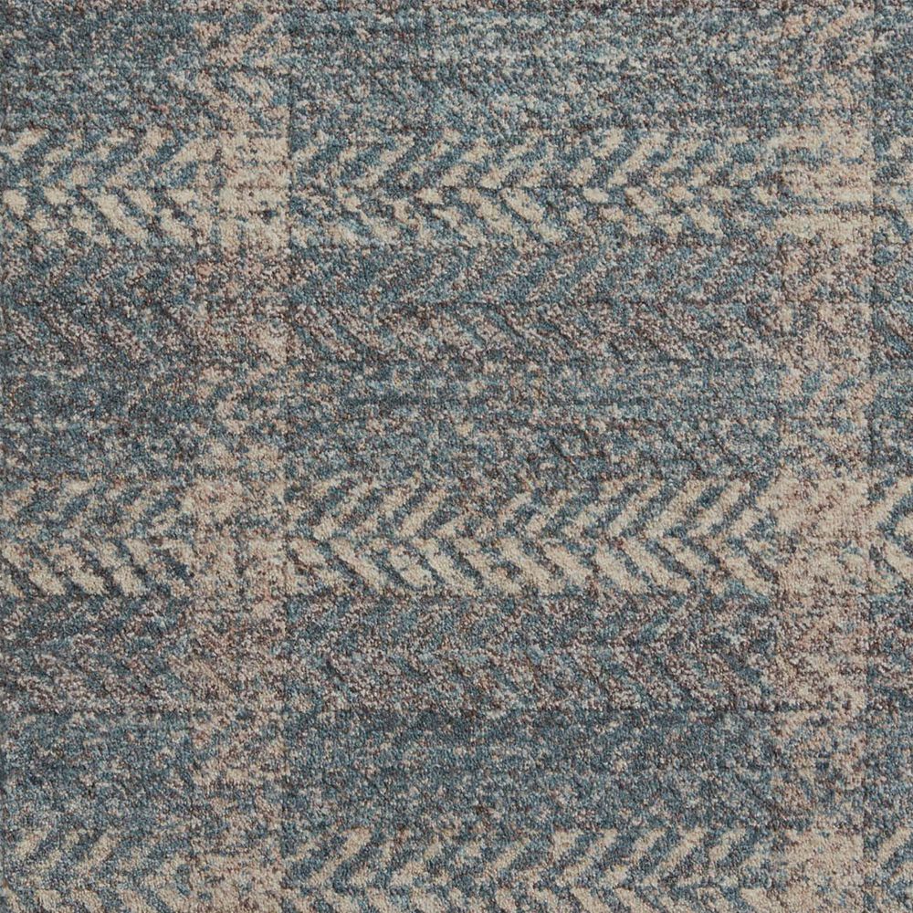 Angela Rose Ember 2&#39;3&quot; x 3&#39;10&quot; Blue and Beige Area Rug, , large
