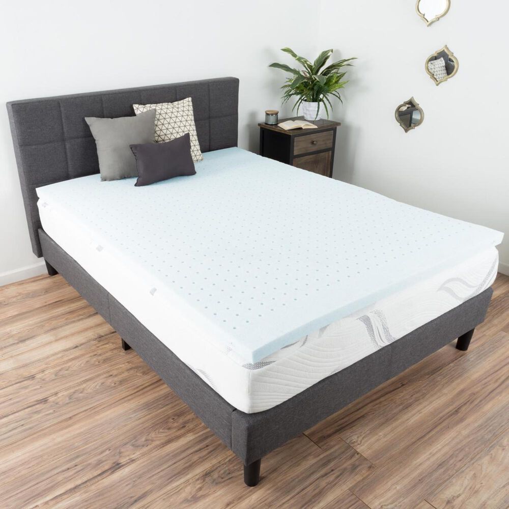 Timberlake Bluestone Queen Gel Memory Foam Topper, , large