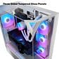 iBUYPOWER Element Gaming Desktop PC | AMD Ryzen 7 9850X3D - 32GB RAM - AMD Radeon RX 9070XT Graphics - 2TB SSD in White, , large