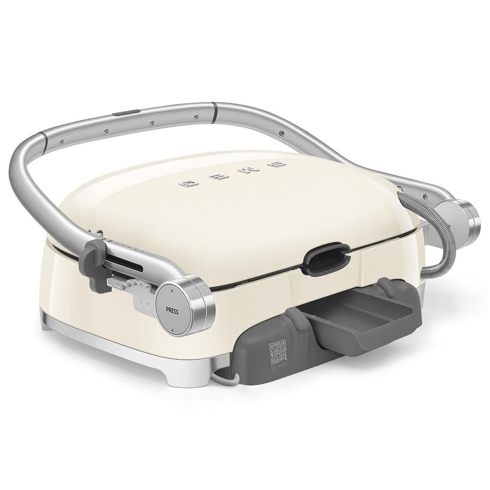 SMEG 19" Retro Style Multi-Use Grill in Cream, , large