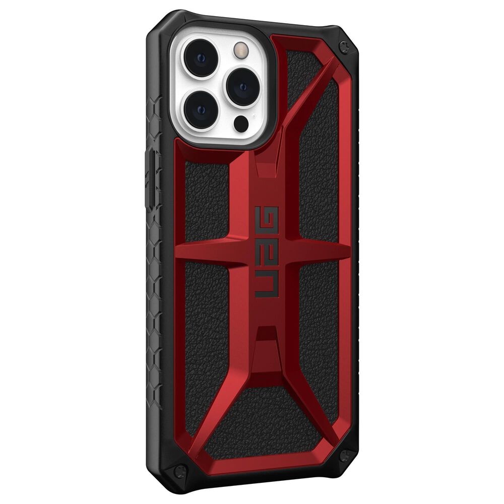 UAG Monarch Case for iPhone 13 Pro Max 5G in Crimson and Black Nebraska Furniture Mart