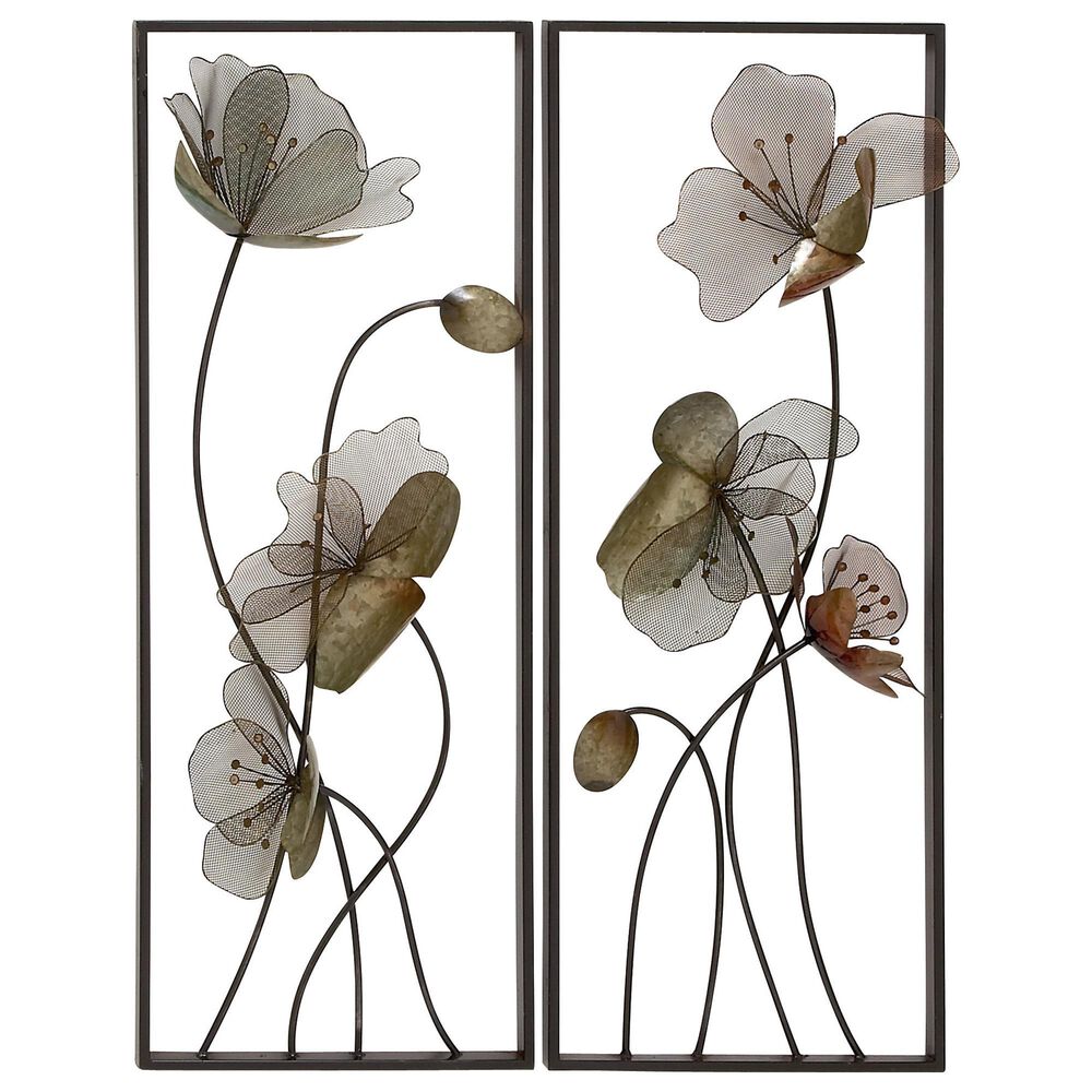 Maple and Jade 36" x 14" Wall Plaques in Black (Set of 2), , large