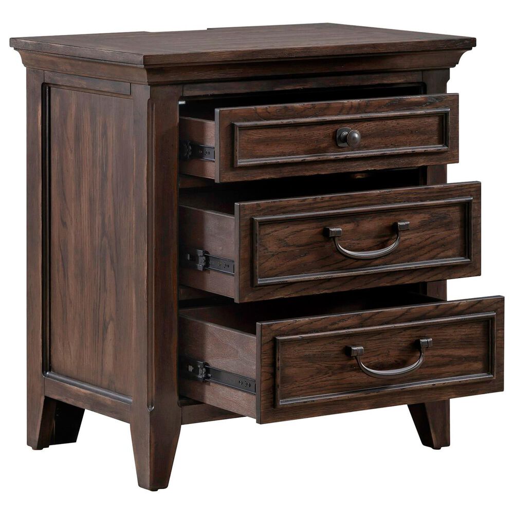 Belle Furnishings Paradise Valley 4-Piece King Bedroom Set in Saddle Brown, , large