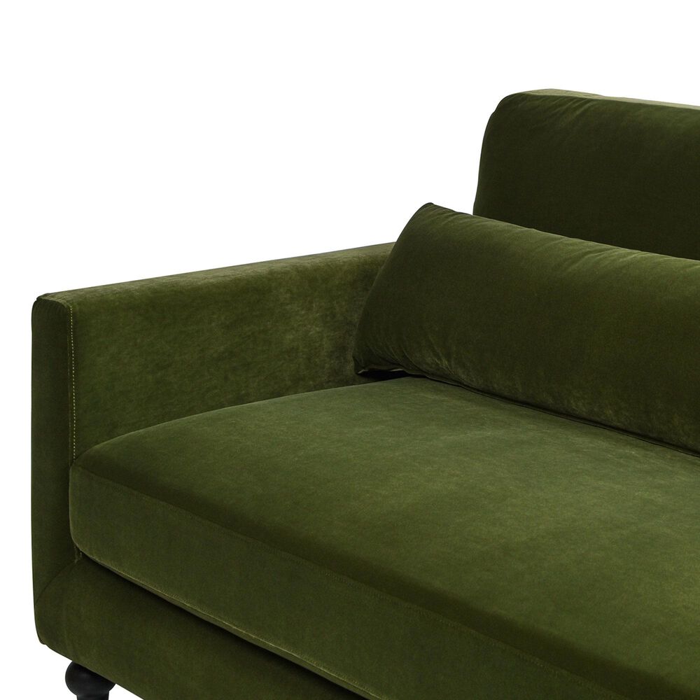 Jennifer Taylor Home Elliot Stationary Sofa in Olive Green Velvet, , large