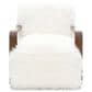 Furniture of America Neyra Long-Haired Accent Chair in White, , large