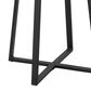 LumiSource Cosmo Bar Table in Black Metal and Black Wood, , large