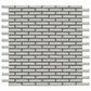 Emser Regala Gift 1" x 2" Rectangle on 12" x 12" Glazed Porcelain Mosaic Sheet, , large