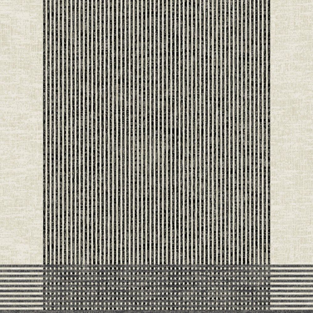 Balta Rugs Yves Striped 5&#39;3&quot; x 7&#39; Charcoal Area Rug, , large