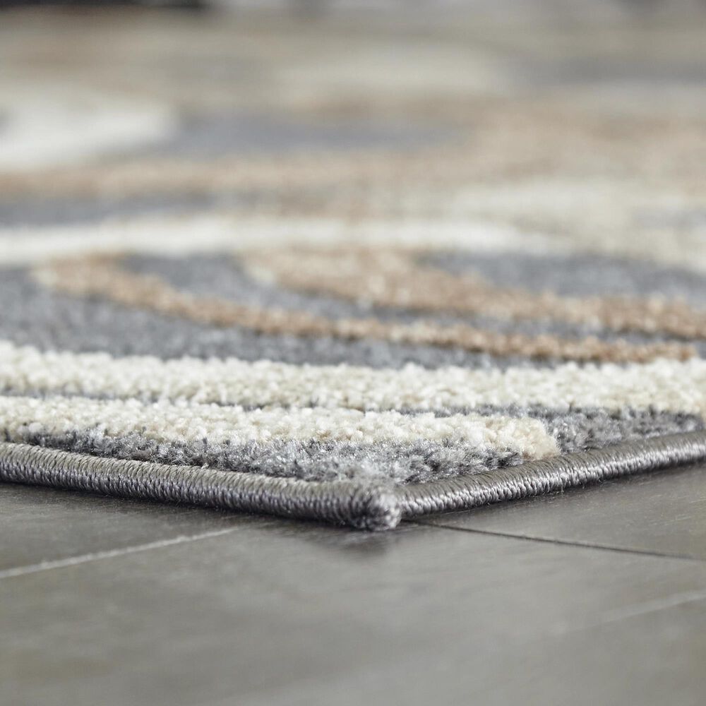Ashley Faelyn 7&#39;10&quot; x 9&#39;10&quot; Gray, Brown and White Area Rug, , large