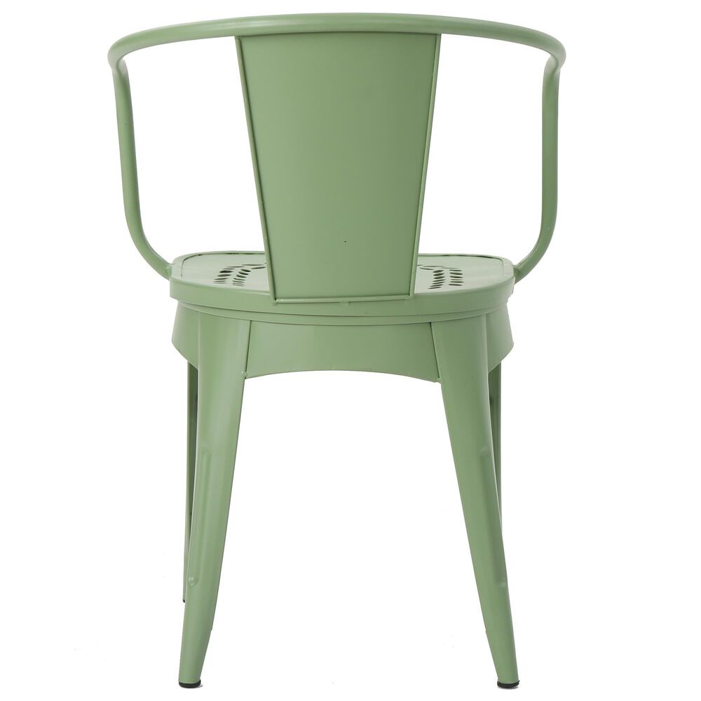 Hearth and Haven Lourdes 3-Piece Iron Bistro Set in Green, , large