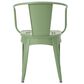 Hearth and Haven Lourdes 3-Piece Iron Bistro Set in Green, , large