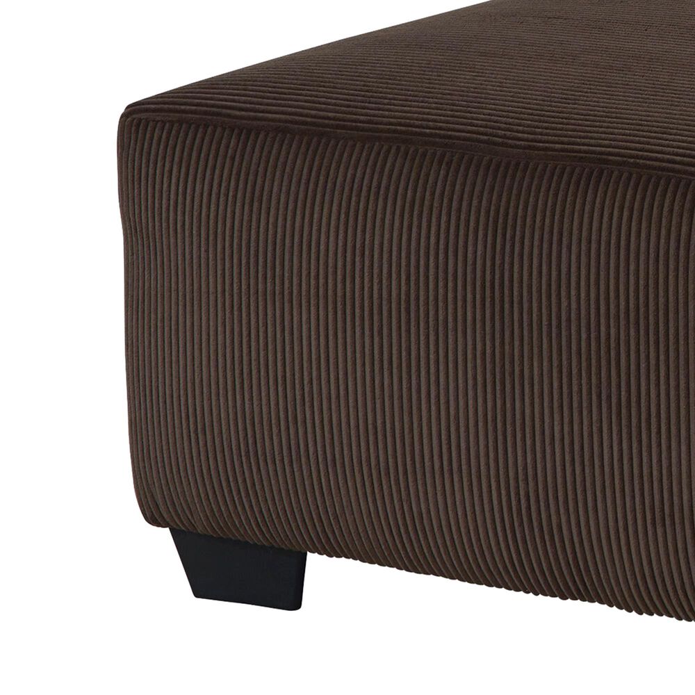 Ashley Kimlee Oversized Accent Ottoman in Chocolate Brown, , large