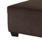 Ashley Kimlee Oversized Accent Ottoman in Chocolate Brown, , large
