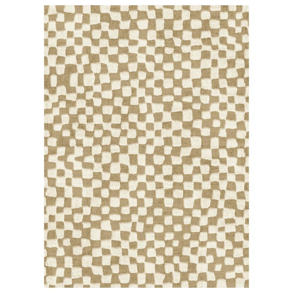 Balta Rugs Hines Checkered 5"3" x 7" Tan Area Rug, , large