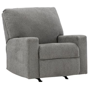 Ashley Deltona Manual Rocker Recliner in Graphite, , large