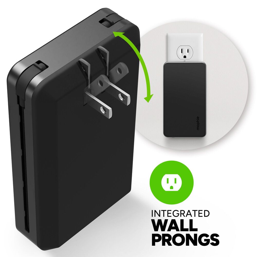 Mophie 10,000 Mah Powerstation Plus Power Bank in Black, , large