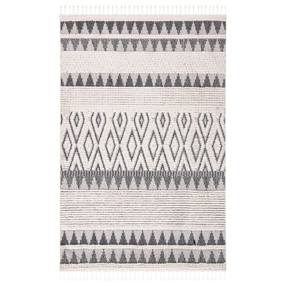 Safavieh Marrakesh MRK519B 3" x 5" Ivory and Blue Area Rug, , large