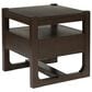 Ashley Breckington Square End Table in Dark Brown, , large