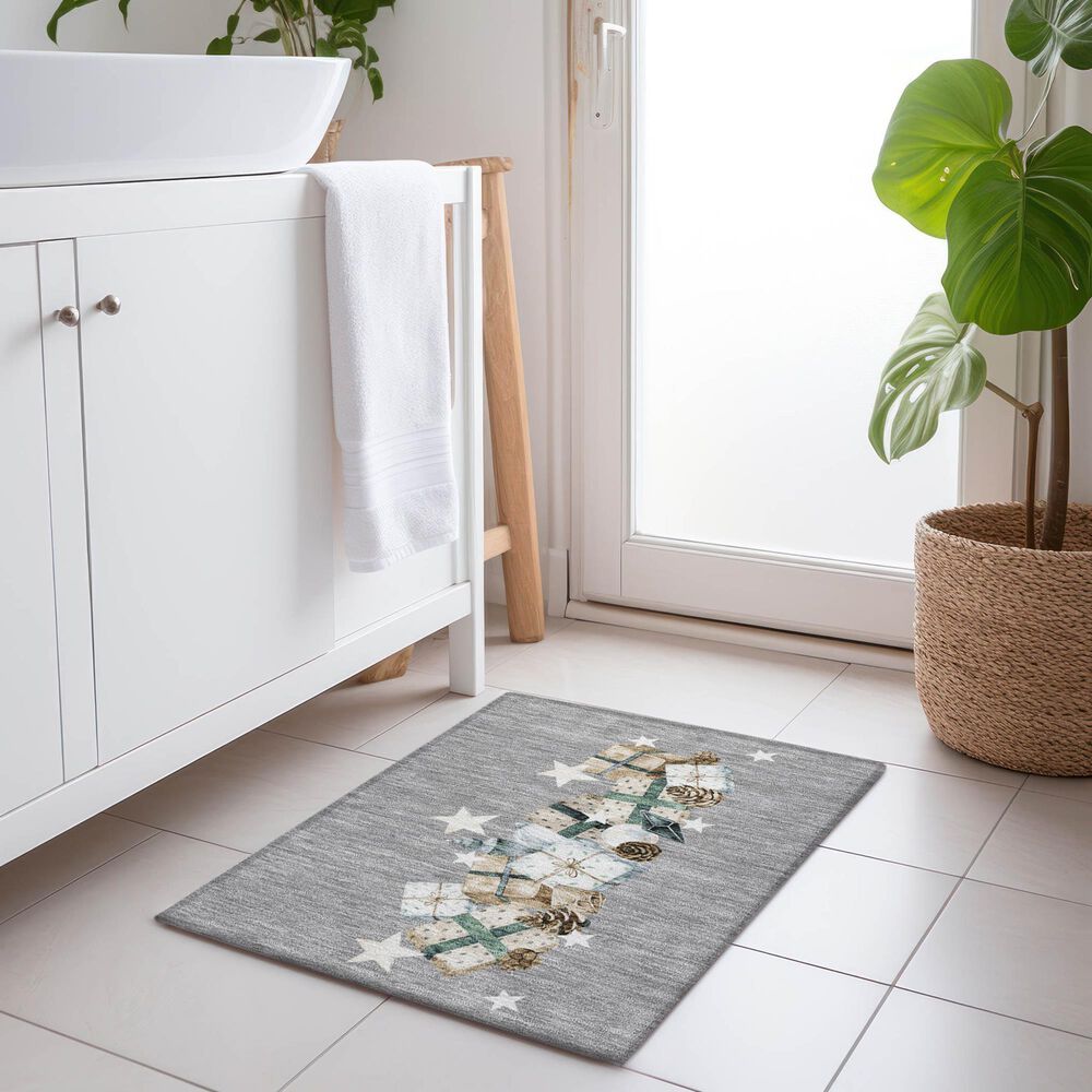 Dalyn Rug Company Wonderland WN33 2&#39;6&quot; x 3&#39;10&quot; Gray Indoor/Outdoor Area Rug, , large