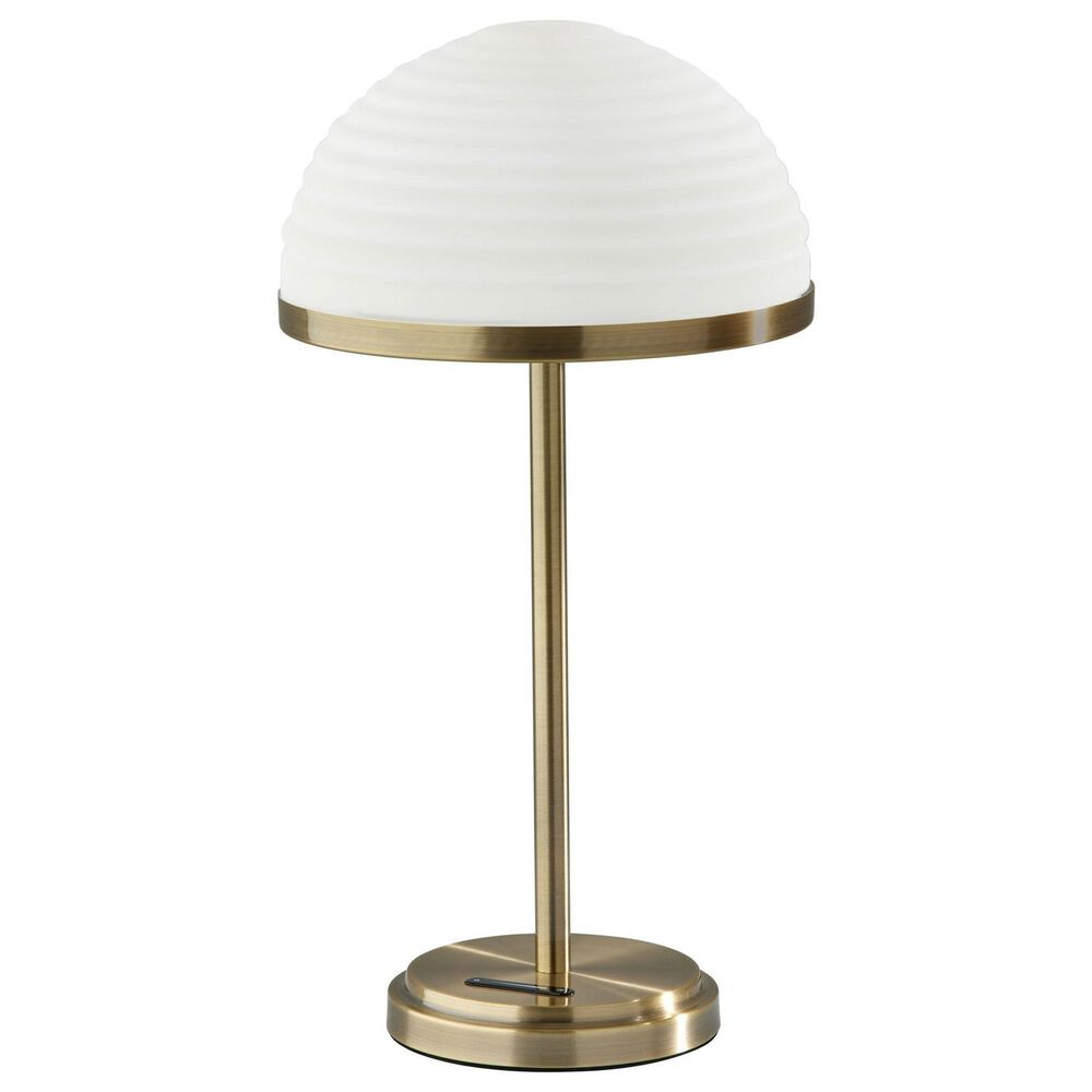 Adesso Juliana LED Table Lamp with Smart Switch in Antique Brass, , large