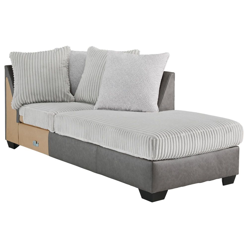 Ashley Clairette Court 2-Piece Right Facing Sectional with Chaise in Alloy, , large