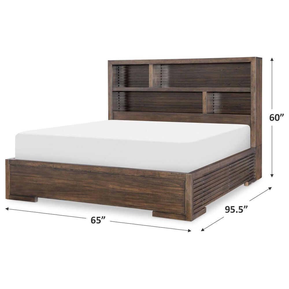 Legacy Classic Architect Queen Single Side Storage Bed in Onyx Brown, , large