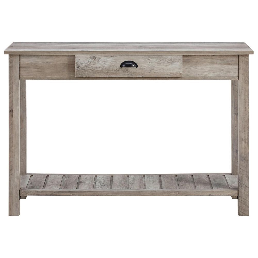 Walker Edison 48&quot; Entryway Table in Grey Wash, , large