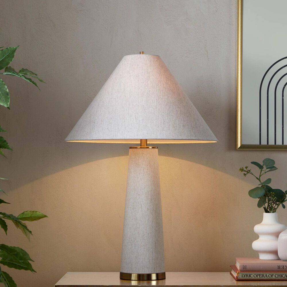 LumiSource Kona 28" Metal Table Lamp in Brass (Set of 2), , large