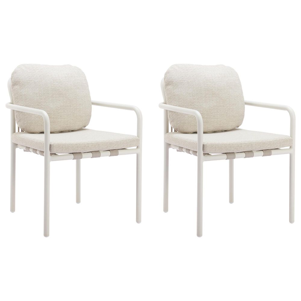 Zuo Modern Aite Patio Dining Chair in Beige (Set of 2), , large