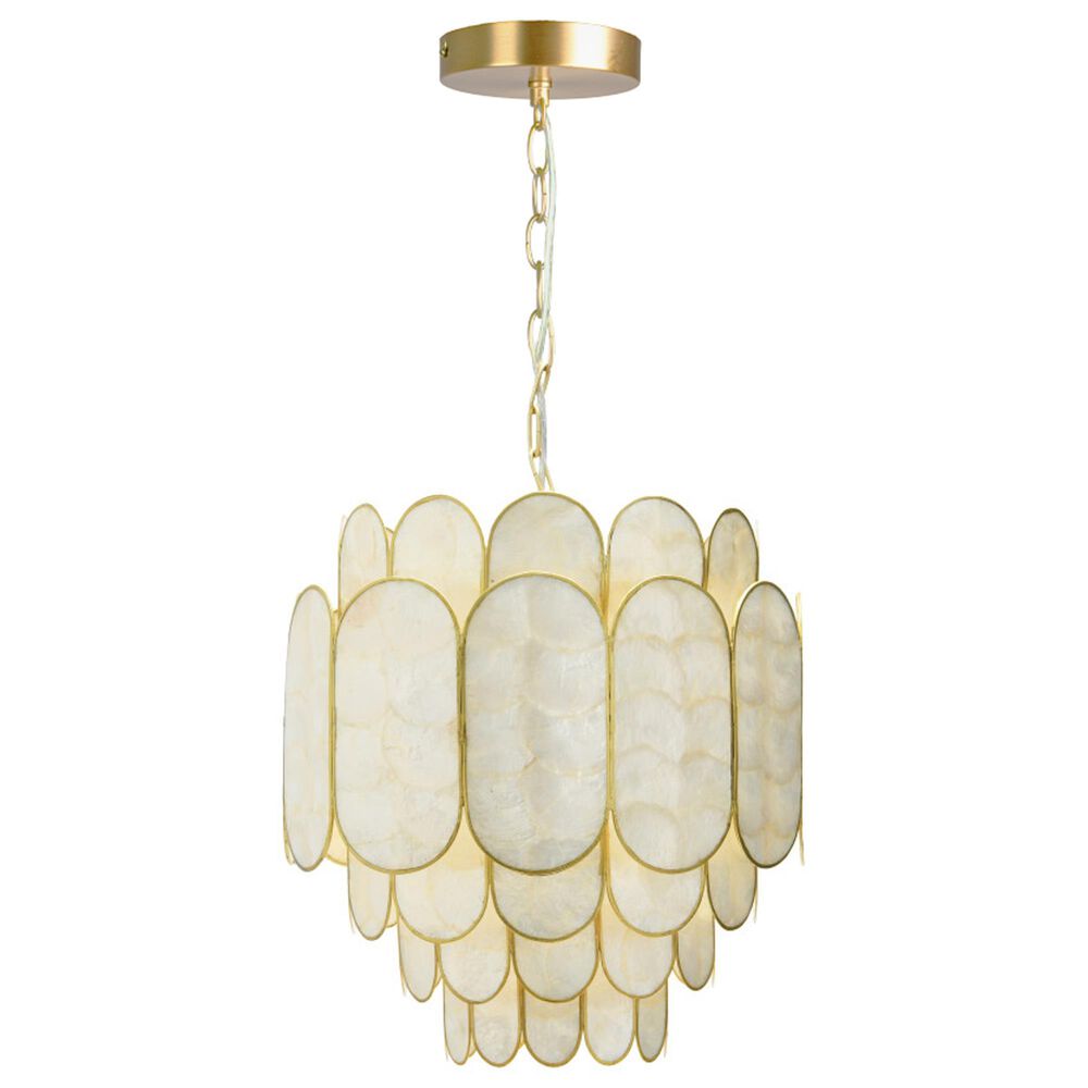 Creative Coop Gatsby 4-Tier Chandelier in Gold, , large