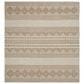 Safavieh Natura 9" Square Beige and Ivory Area Rug, , large