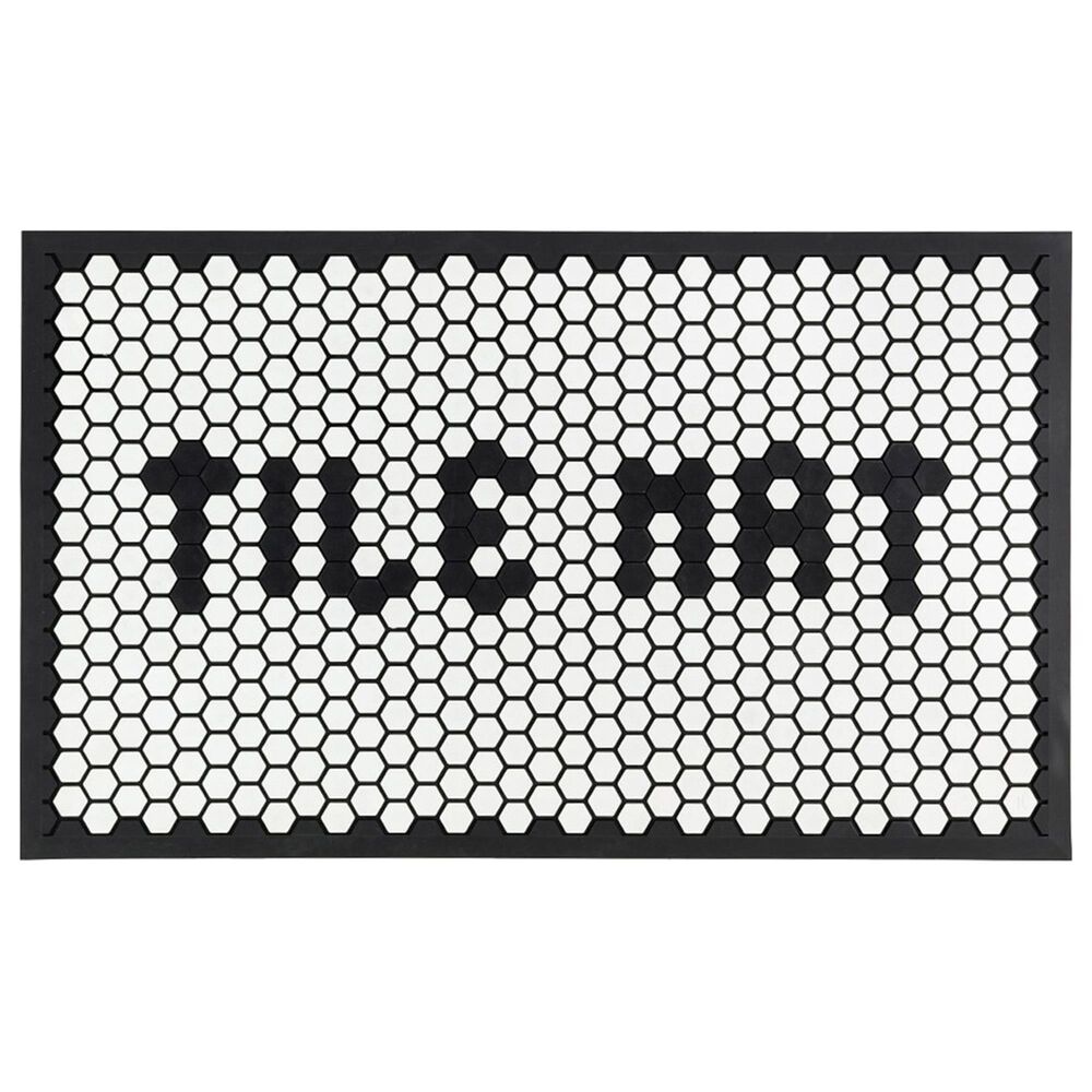Pattern Brands Tile Mat 1.5&quot; x 2.5&quot; White Door Mat, , large