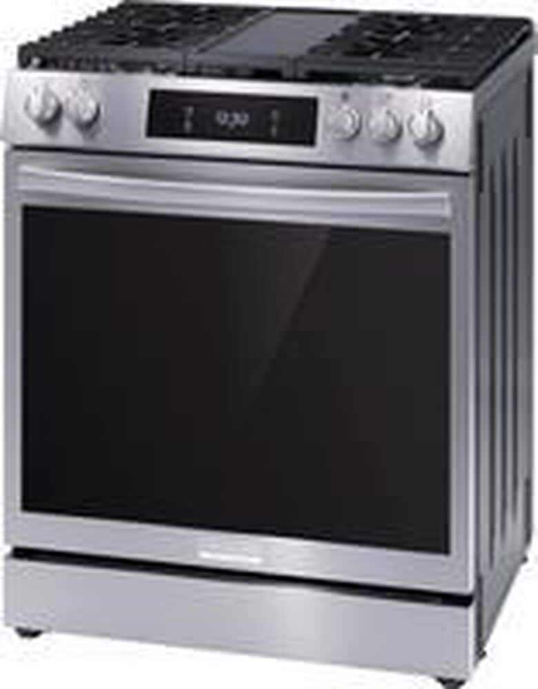 Frigidaire Gallery 30&quot; Front Control Gas Range with Total Convection in Stainless Steel, , large
