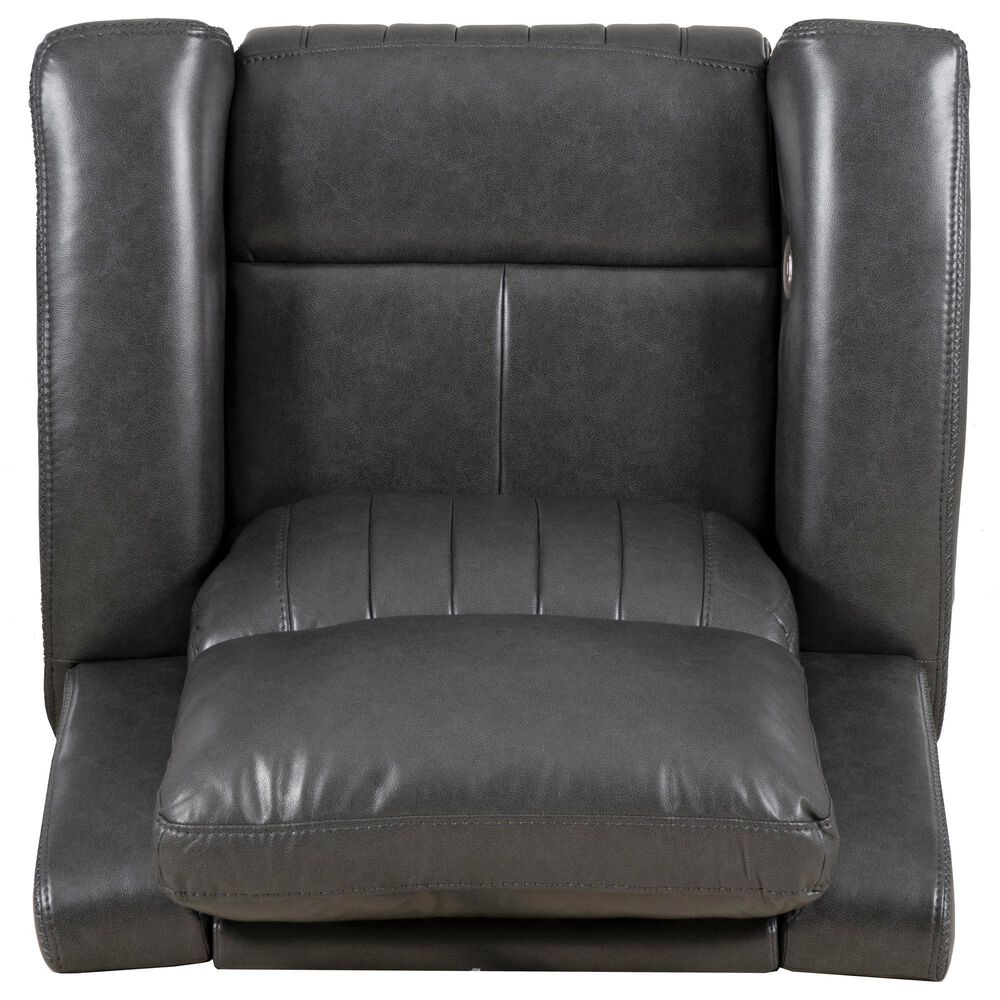 Linon Home Decor Izaiah Power Glider Recliner in Grey, , large
